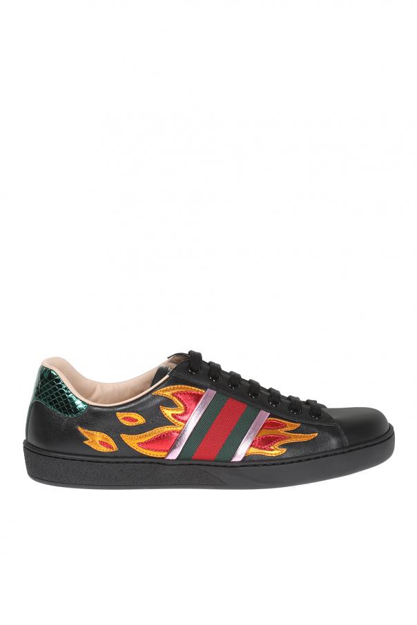 Black Leather sneakers Gucci - Vitkac Canada